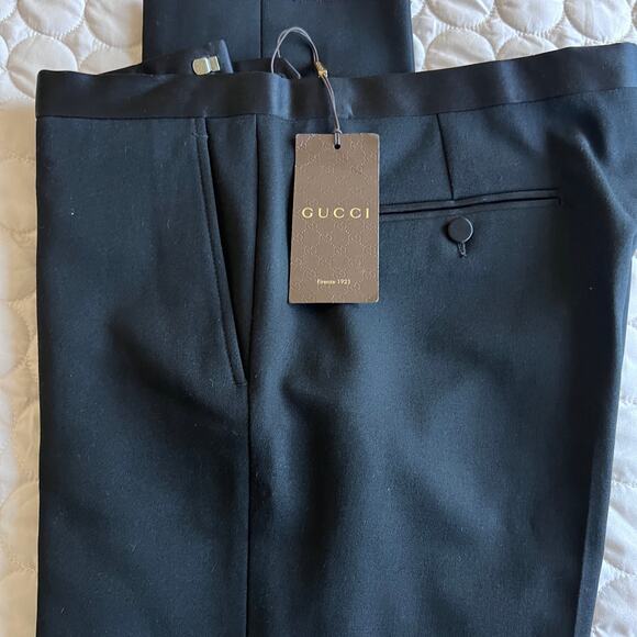 Gucci Wool-Blend Tailored Trousers – Made in Italy – IT 50R (~US 34R - Picture 6 of 13